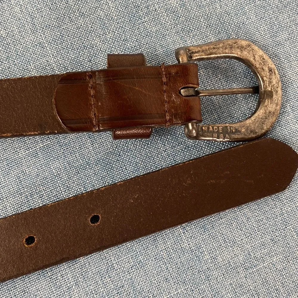 Guess brown genuine leather belt, size L.